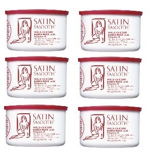 Satin Smooth Wild Cherry Wax 6 Pack by Satin Smooth