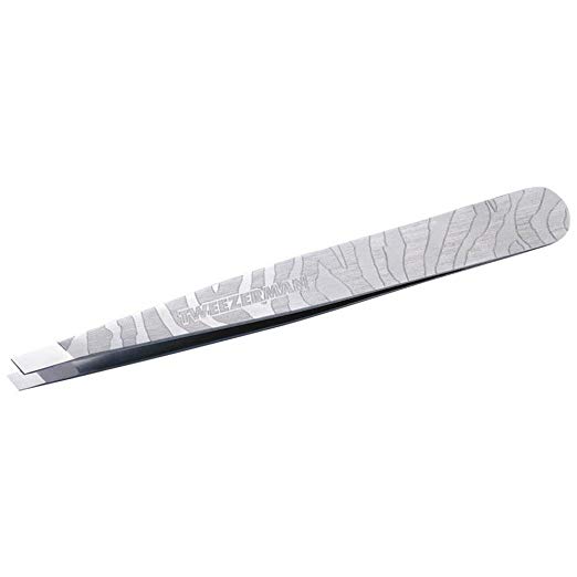 Tweezerman Satin Etched Zebra Print Slant Tweezer 1274-ezp