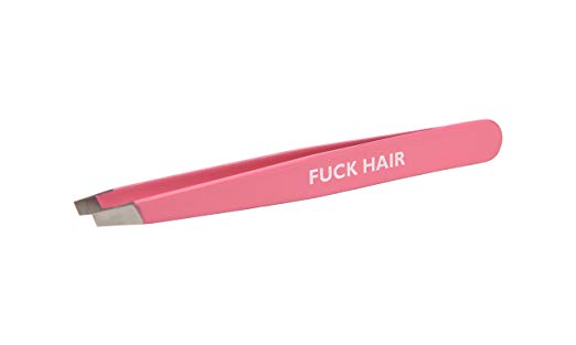 Tweezers- Secret Service Beauty Baby Pink F$k Hair w/ Mirror/ Protective Case