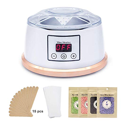 Wax Warmer,Hair Removal Waxing Kit with LCD Display.Electric Wax Heater for Hair Removal,Wax Pot at Home for Men and Woman