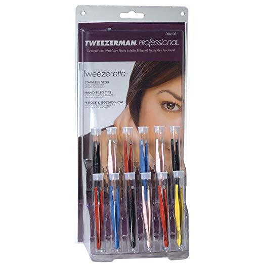 Tweezerette Slant Tweezer Display (Pack of 12) # 1112