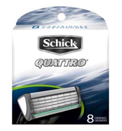 Schick Quattro for Men Refill Cartridges, 8 Cartridges (1-Pack) Product Shot