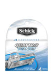 Schick Quattro for Men Refill Cartridges, Titanium Coated Blades